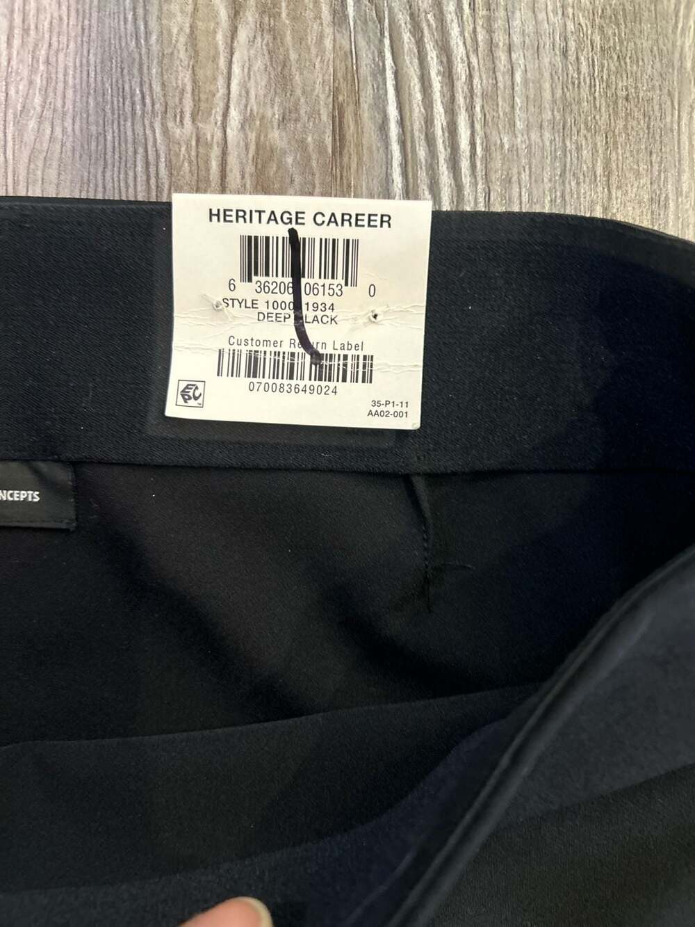 INC Heritage Career Bootcut Pants with Button Hem Size 10 - Picture 3 of 8